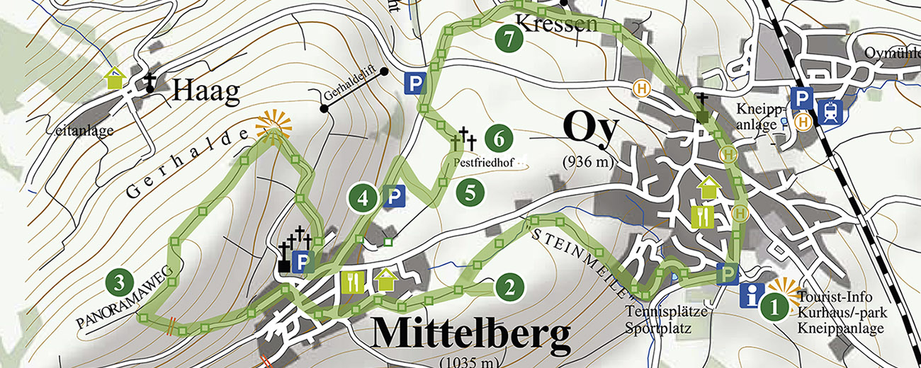 Die Steinmeile in Oy-Mittelberg